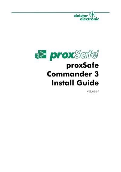 proxsafe|proxsafe commander.